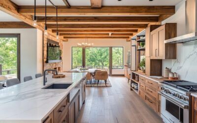 Incorporating Decorative Ceiling Beams for Enhanced Kitchen Design